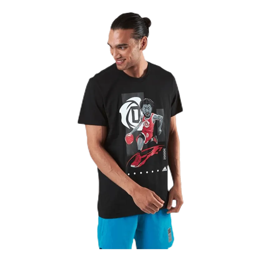 Adidas Rose GU Tee Black