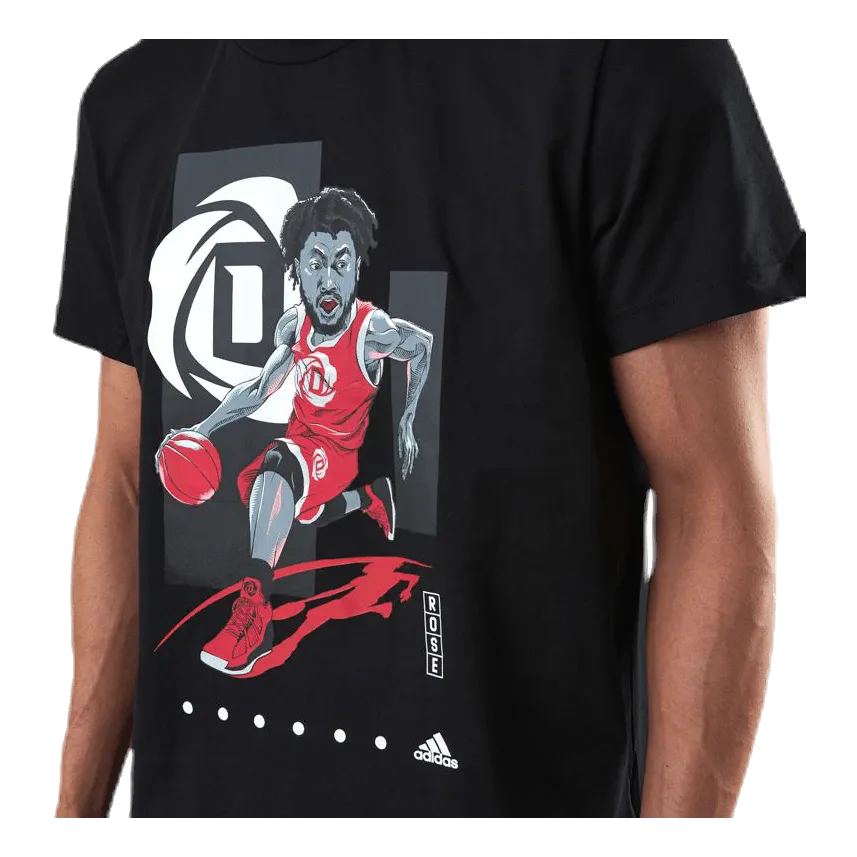 Adidas Rose GU Tee Black