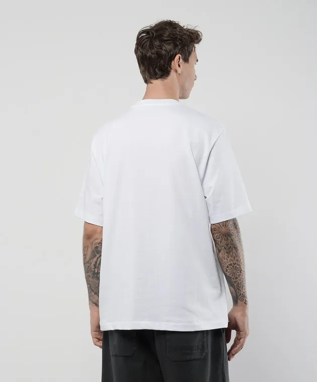 AMIRI WHITE CORE TSHIRT WITH CONTRAST LOGO PRINT