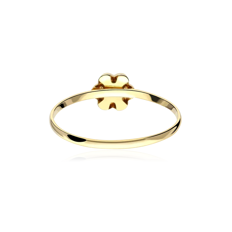 Anillo Oro 18k y circonitas "Flora"