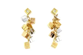 Aretes Alfieri GAMBLING - Oro 18k combinado