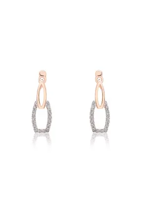 Aretes Petite FRAME - Oro 18k rosa - everyday