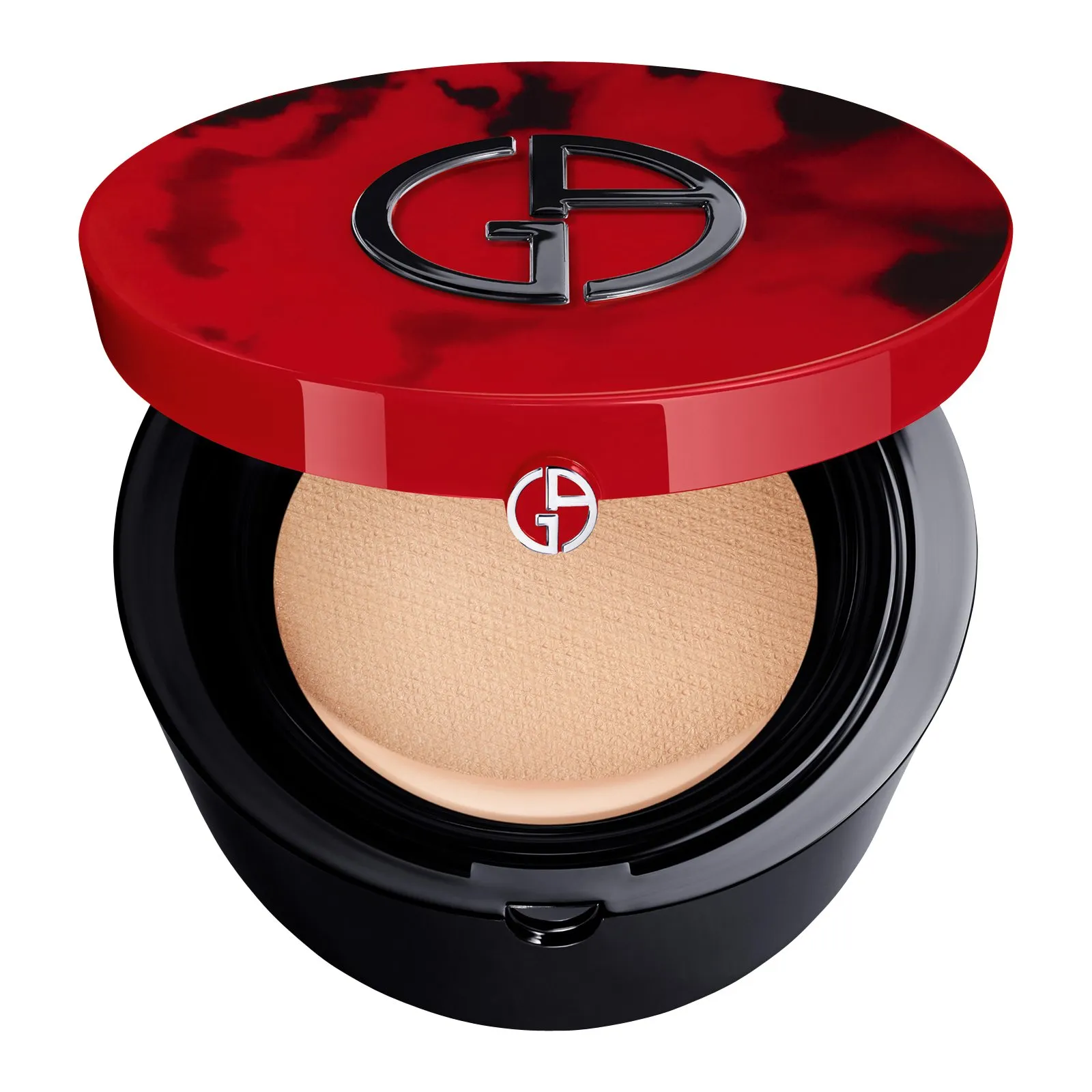 ARMANI CUSHION TO GO COUTURE  RED CUSHION ESTUCHE EN   ROUGE MALACHITE