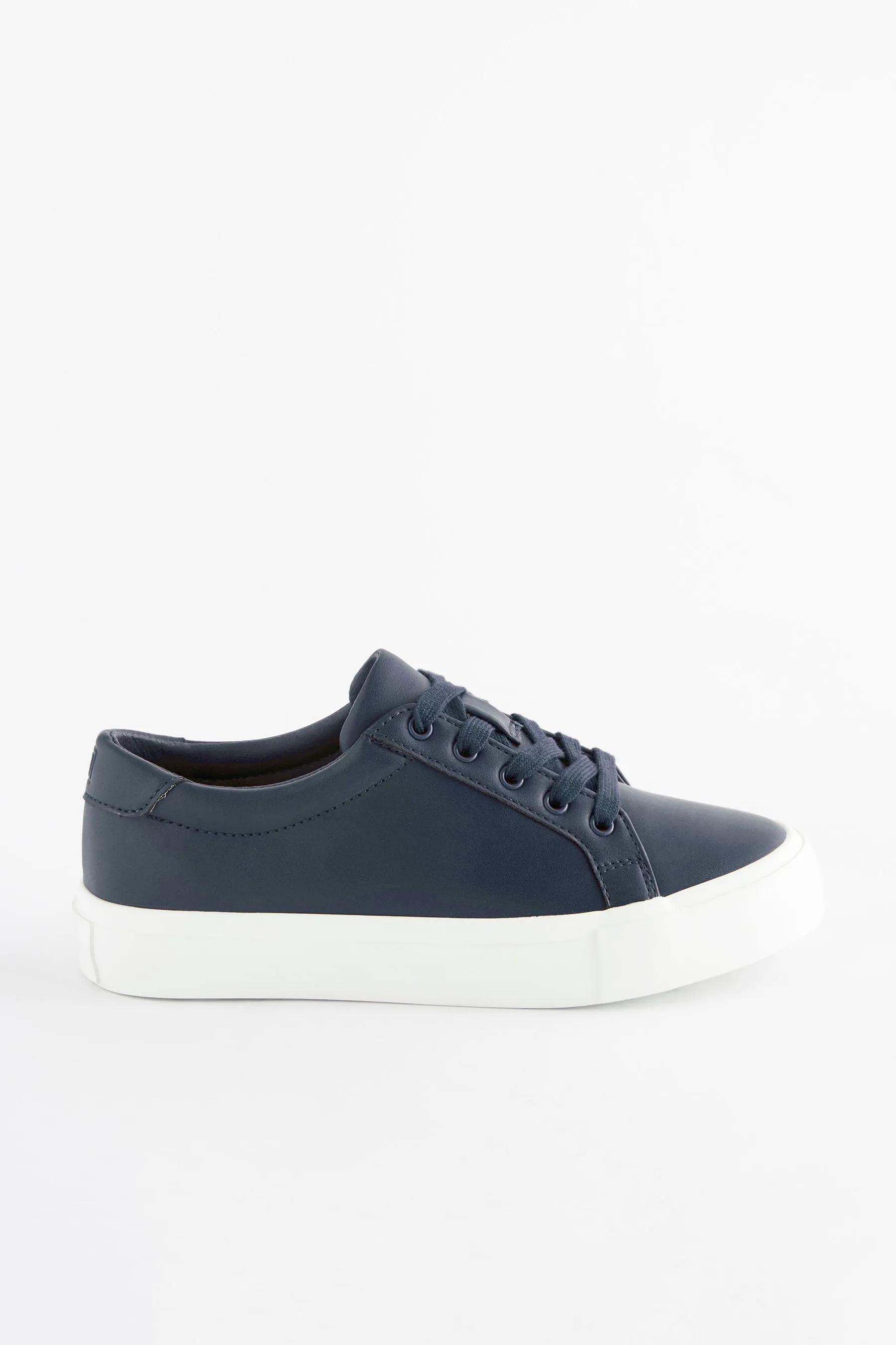 AZUL MARINO  LACE UP SMART TRAINERS