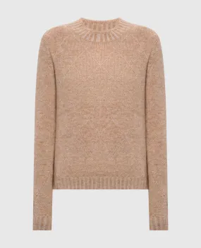 Ballantyne Beige sweater with wool in a geometric pattern