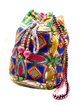 BANDOLERAS WAYUU ROSAS DISEÑO SACO GRAN CAPACIDAD