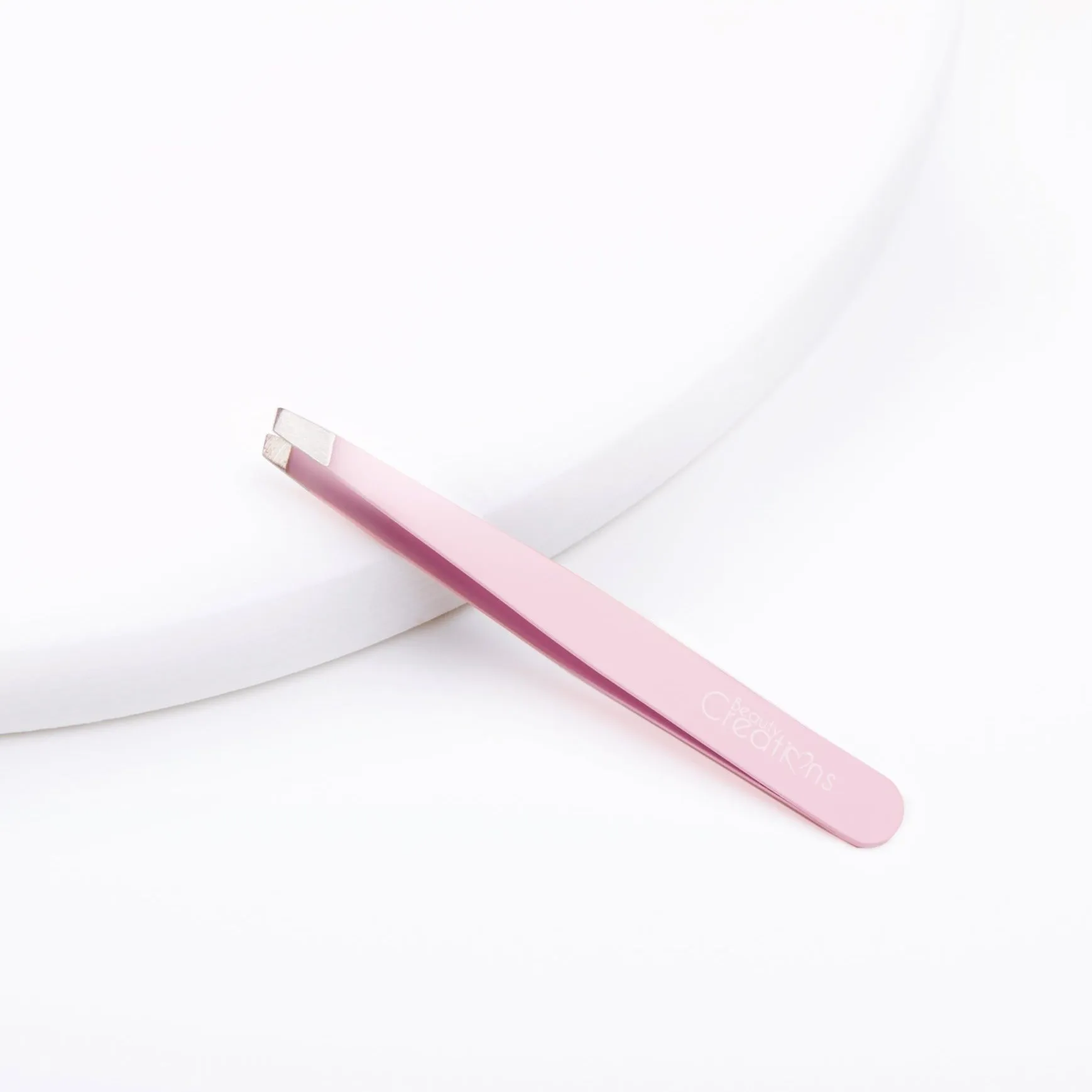 BEAUTYCREATIONS Eyebrow Tweezer Light Pink Pinzas para Cejas