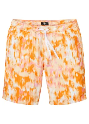 Bermuda Naranja calabaza con estampado gráfico