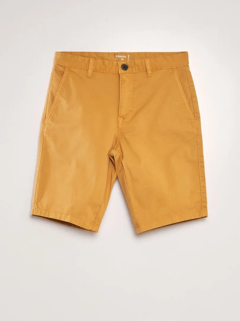 Bermudas tipo chino - AMARILLO