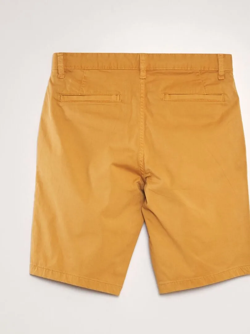 Bermudas tipo chino - AMARILLO