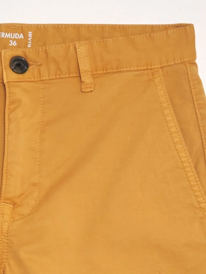 Bermudas tipo chino - AMARILLO