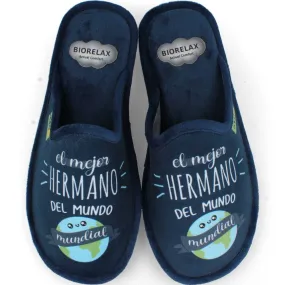 Biorelax - Zapatilla de casa Estampado Mejor Hermano