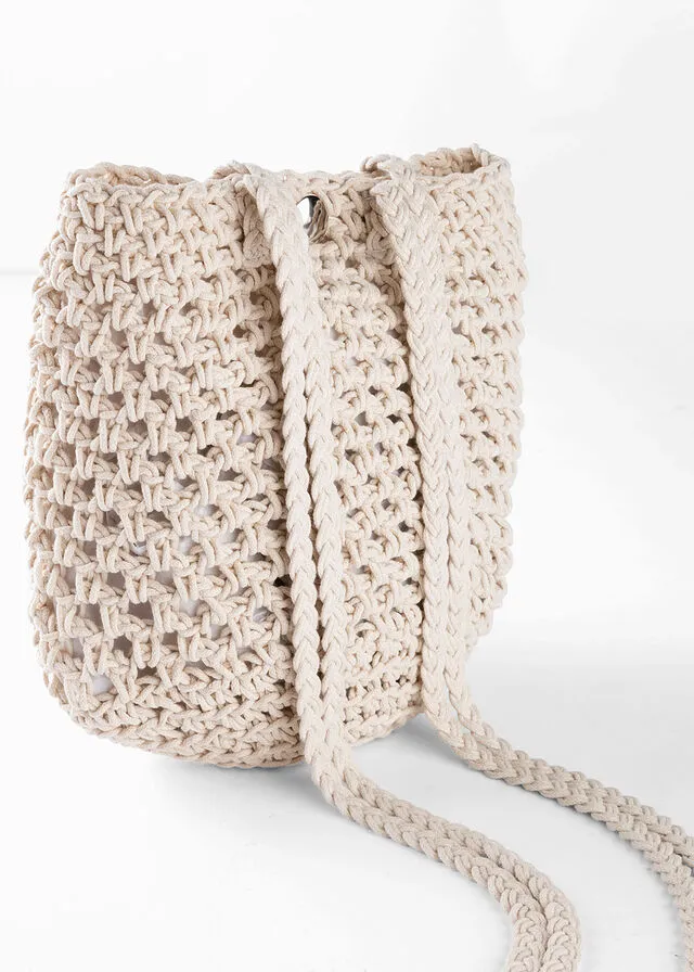 Bolso de estilo bandolera Beige natural