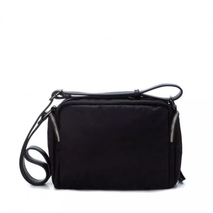 Bolso Refresh 083399 en negro con cuerdas de colores