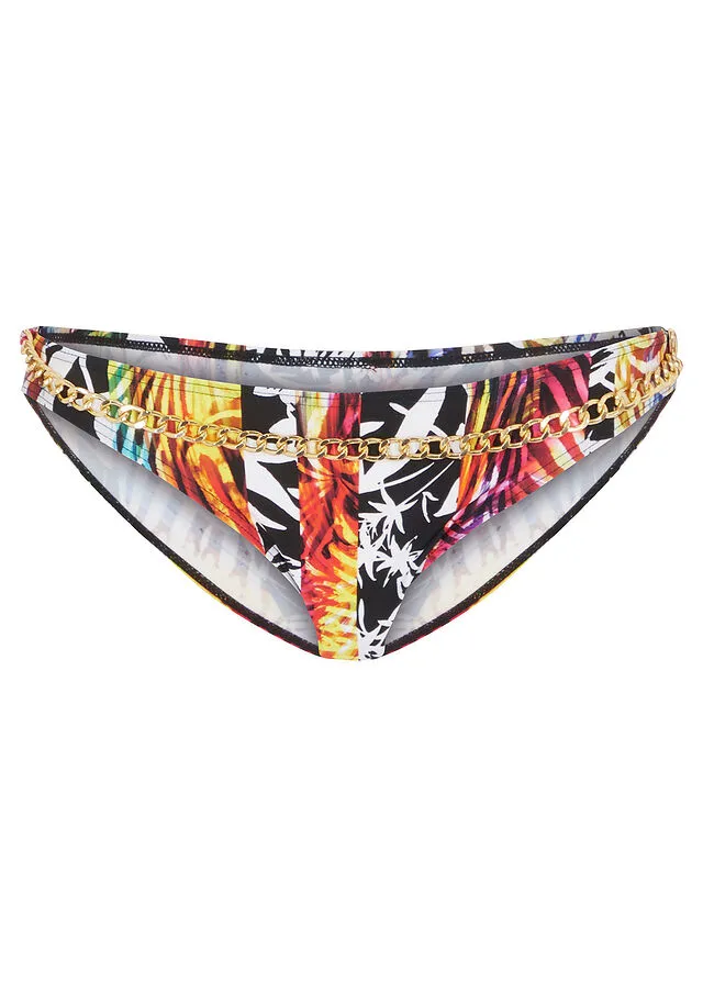 Braga de bikini Negro-varios colores con estampado gráfico