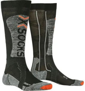 Calcetines de esquí X-Socks Energizer LT 4.0 para hombre (negro/gris piedra melange)