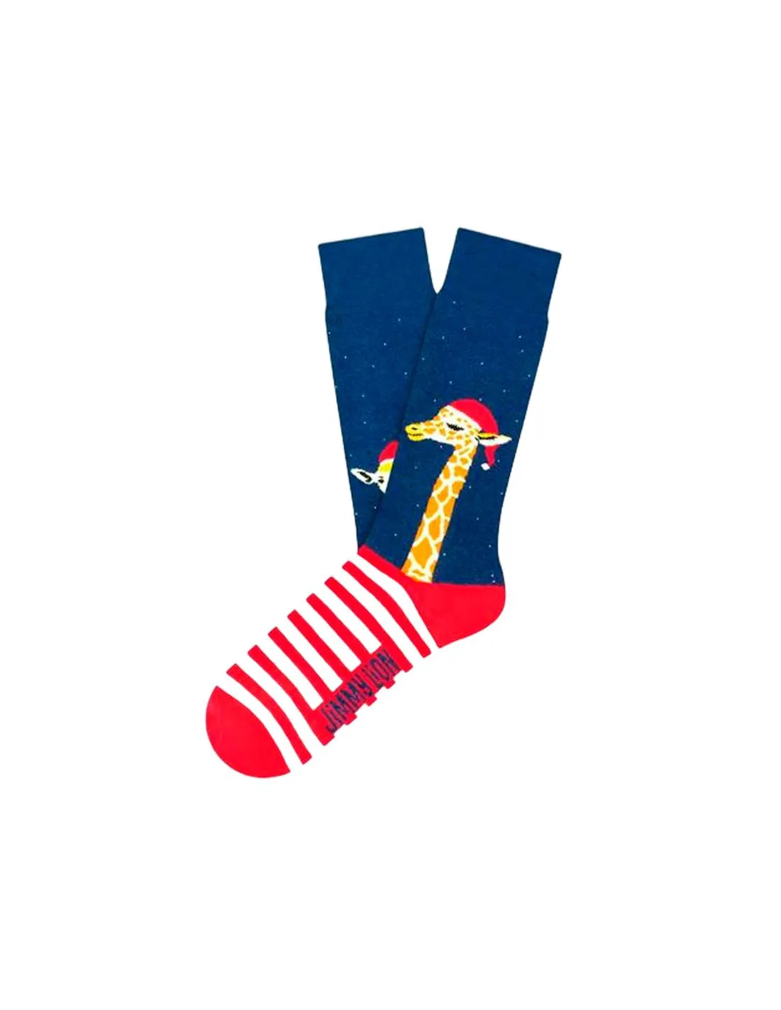 Calcetines Jimmy Lion Christmas Giraffe Dark Blue