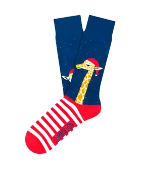 Calcetines Jimmy Lion Christmas Giraffe Dark Blue