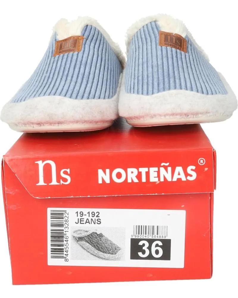 Calzado de casa NORTEÑAS  de Mujer 19-192  JEANS