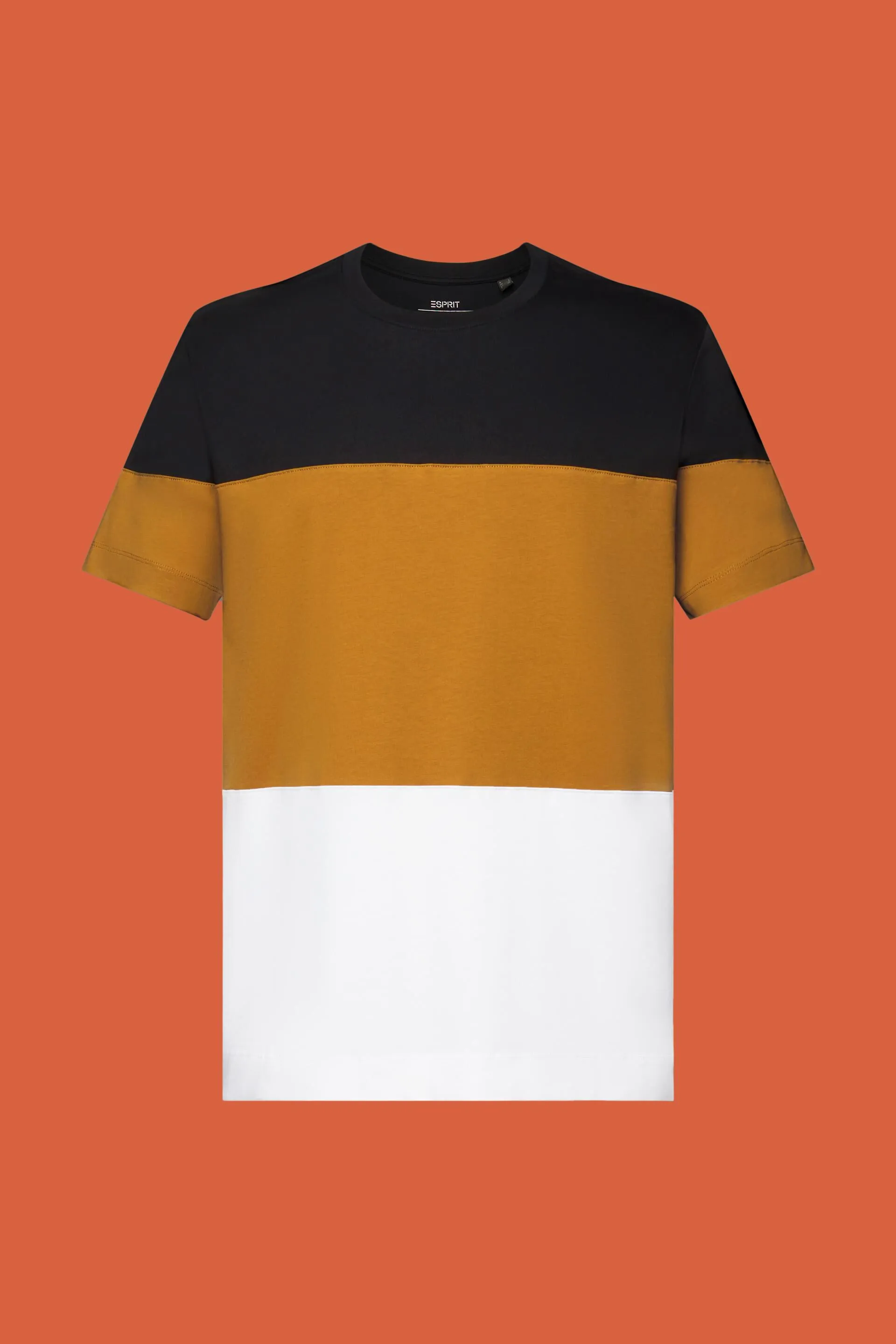 Camiseta con bloques de colores, 100% algodón