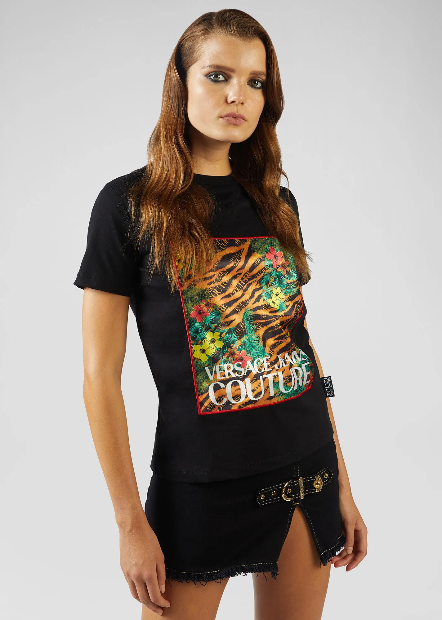 Camiseta de mujer Versace Jeans Couture tropical tiger