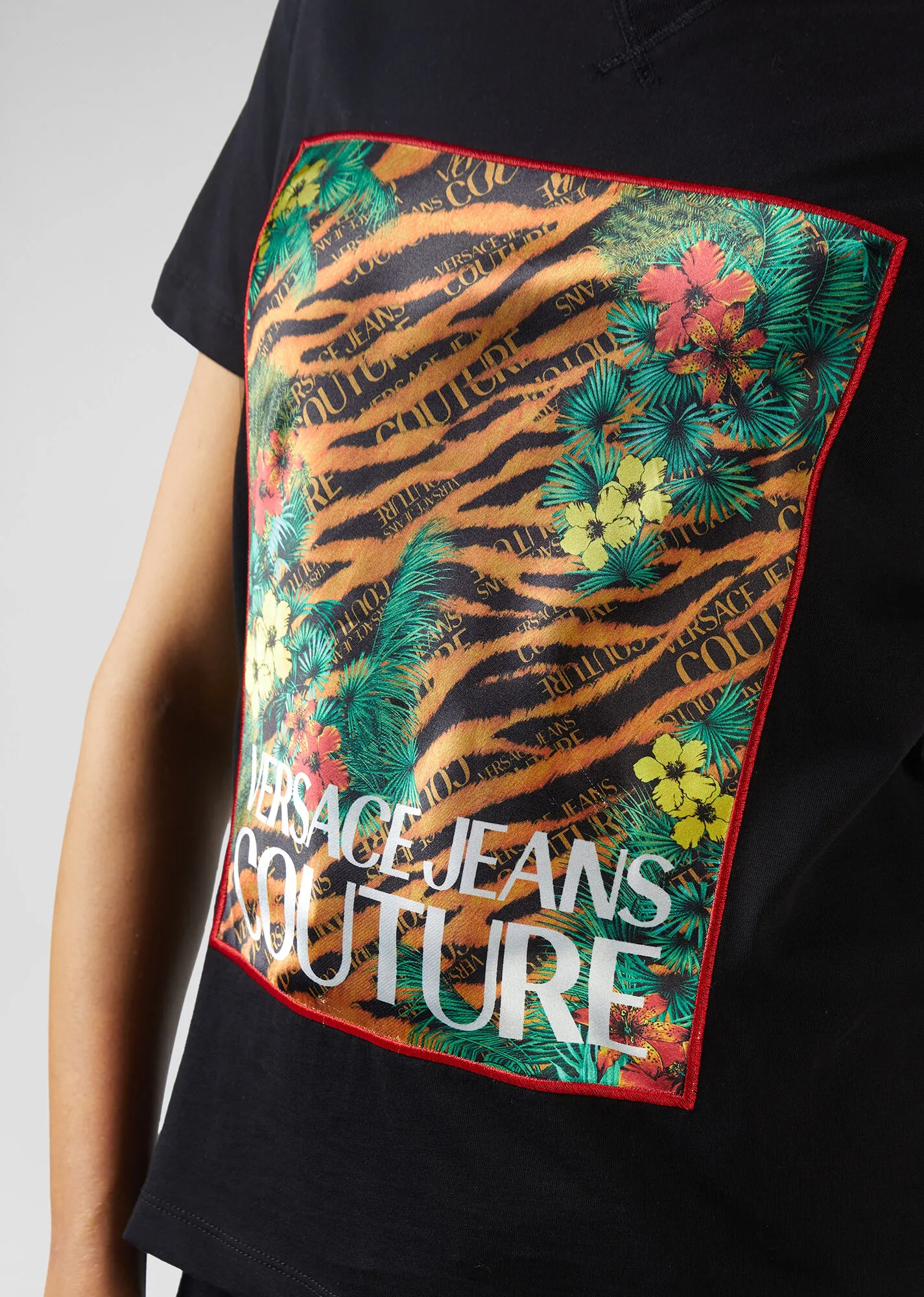 Camiseta de mujer Versace Jeans Couture tropical tiger