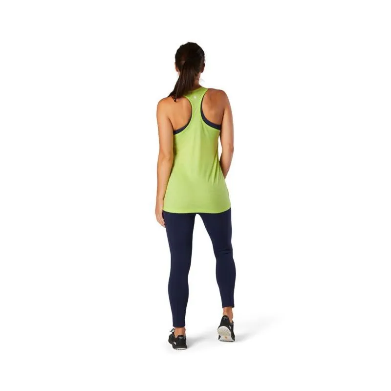 Camiseta de tirantes para mujer Smartwool Merino Sport 150 Paddle And Oars (Spring Green Heather)