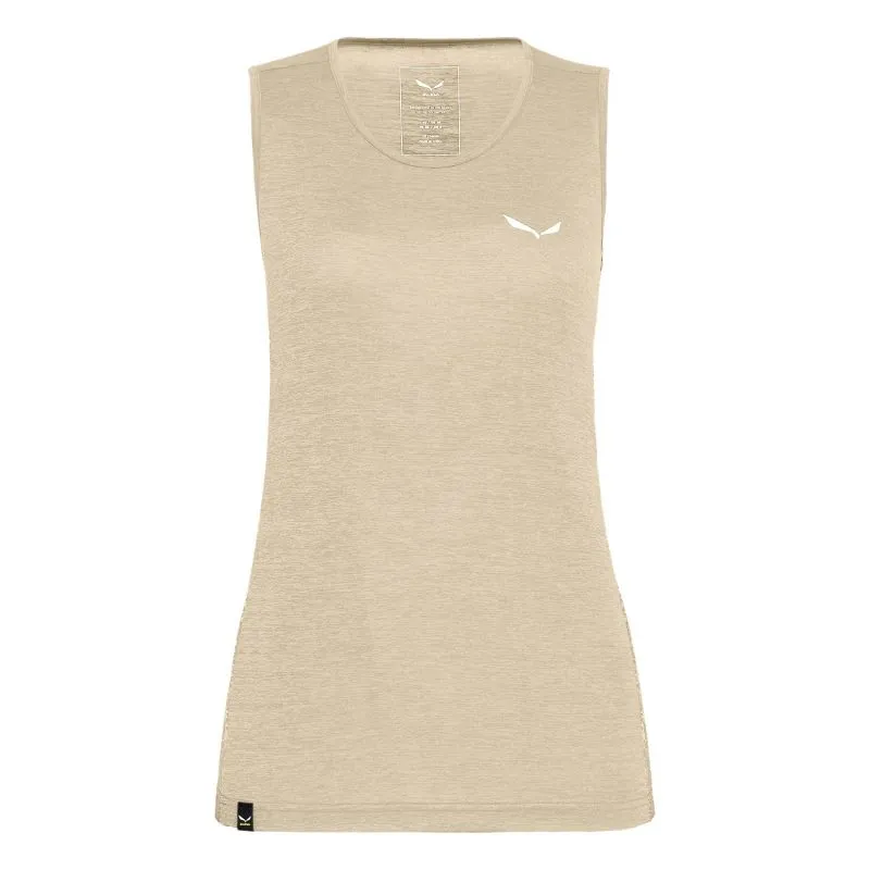 Camiseta de tirantes Salewa Puez Graphic Dry (avena) mujer