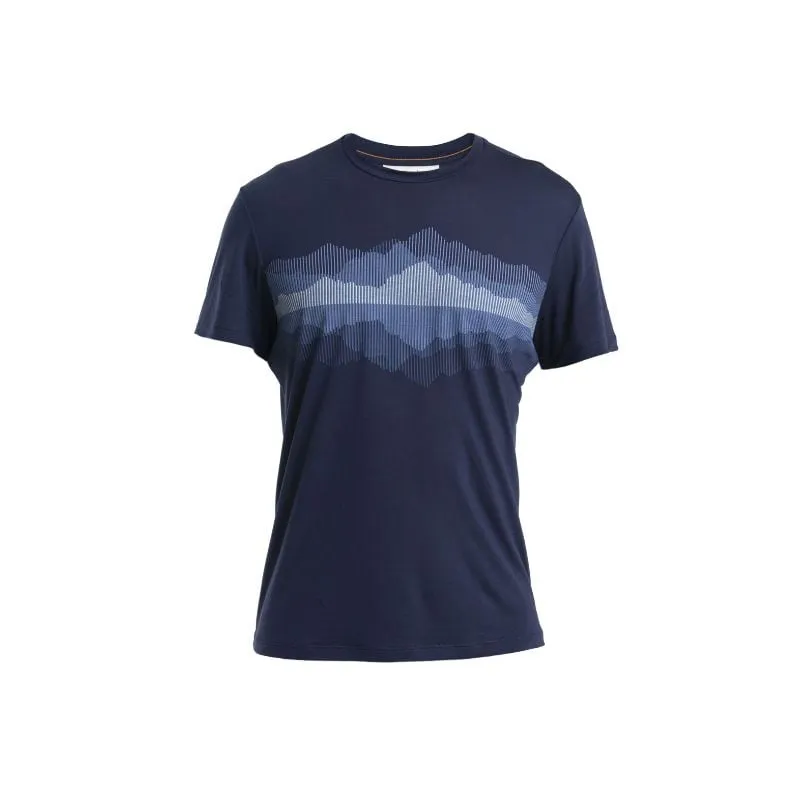 Camiseta Icebreaker Men Merino Core SS Tee Cook Reflected (MIDNIGHT NAVY) hombre