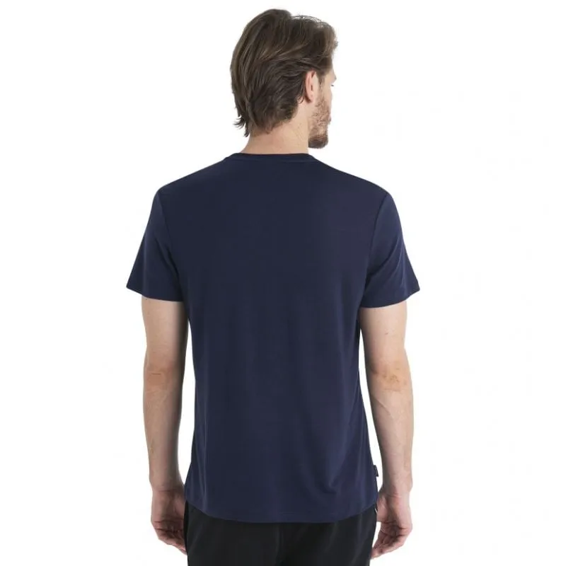 Camiseta Icebreaker Men Merino Core SS Tee Cook Reflected (MIDNIGHT NAVY) hombre