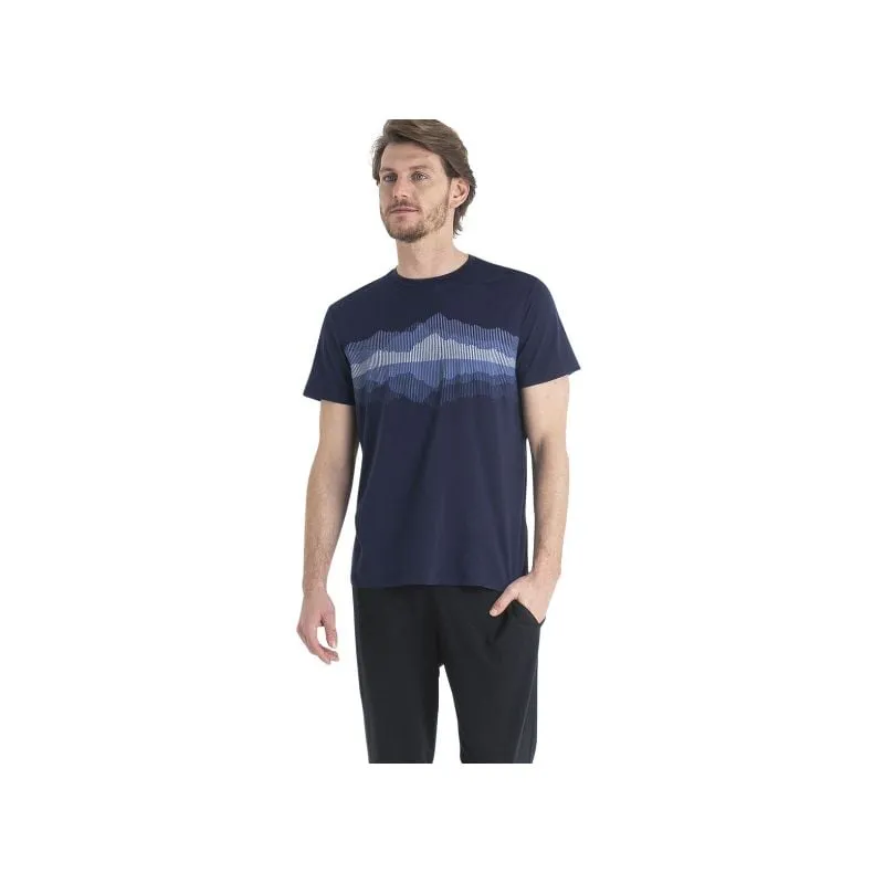 Camiseta Icebreaker Men Merino Core SS Tee Cook Reflected (MIDNIGHT NAVY) hombre