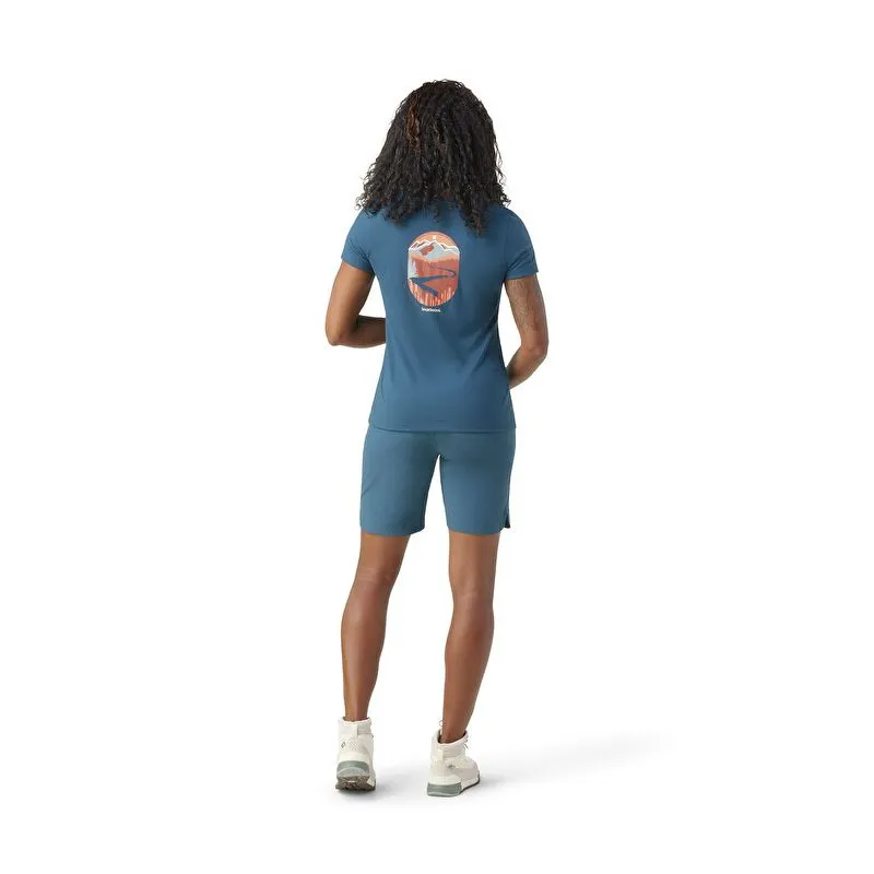 Camiseta Smartwool Denver Skyline (azul crepúsculo) mujer