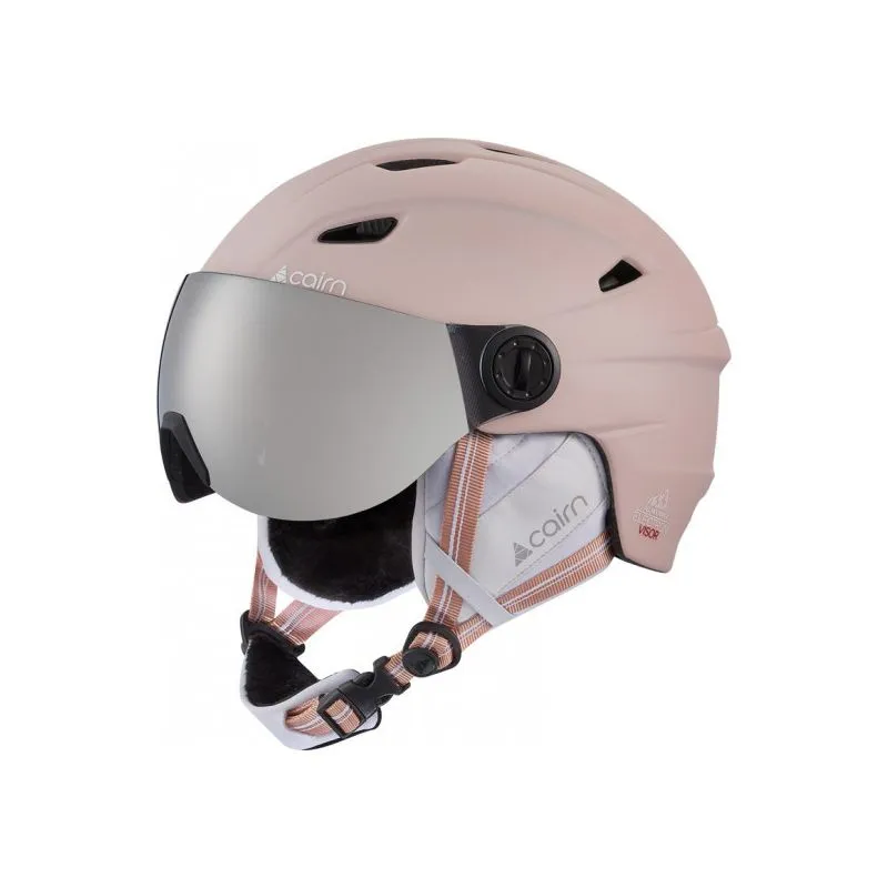 Casco con visera para mujer Cairn Electron Visor (Powder Pink)