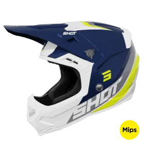 Casco de Cross Shot Core Custom Azul Nacarado 