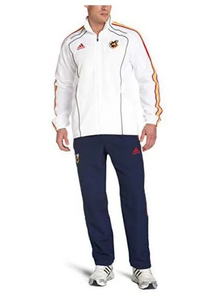 chandal adidas fef pres suit blanco/marino