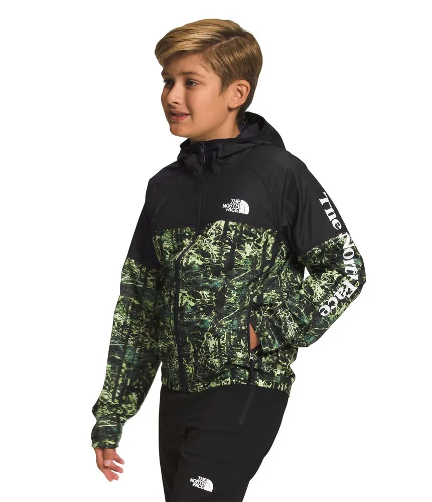 Chaqueta Never Stop Hooded Wind Rompevientos Verde Niño The North Face