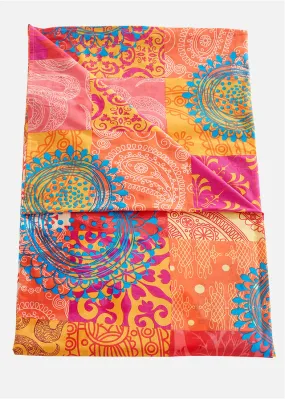 Colcha con estampado de patchwork Multicolor