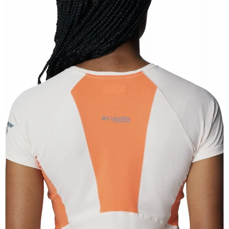 Columbia Camiseta Titan Pass™ Ice SS (melocotón, naranja) mujer