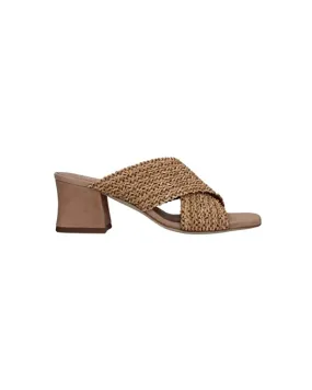 copia de Tres Jolie - 2150/VALE RAFFIA MULTICASTORO - Sandalia con suede