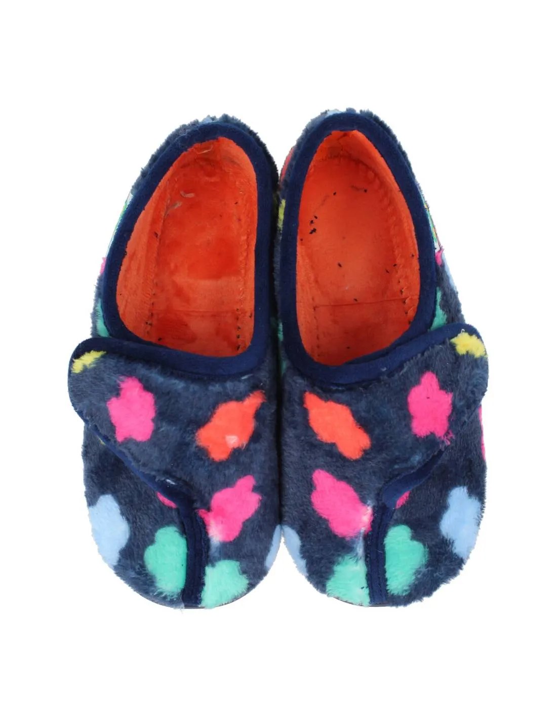 Cosdam - Zapatilla Casa Velcro Kids Nubes Marino