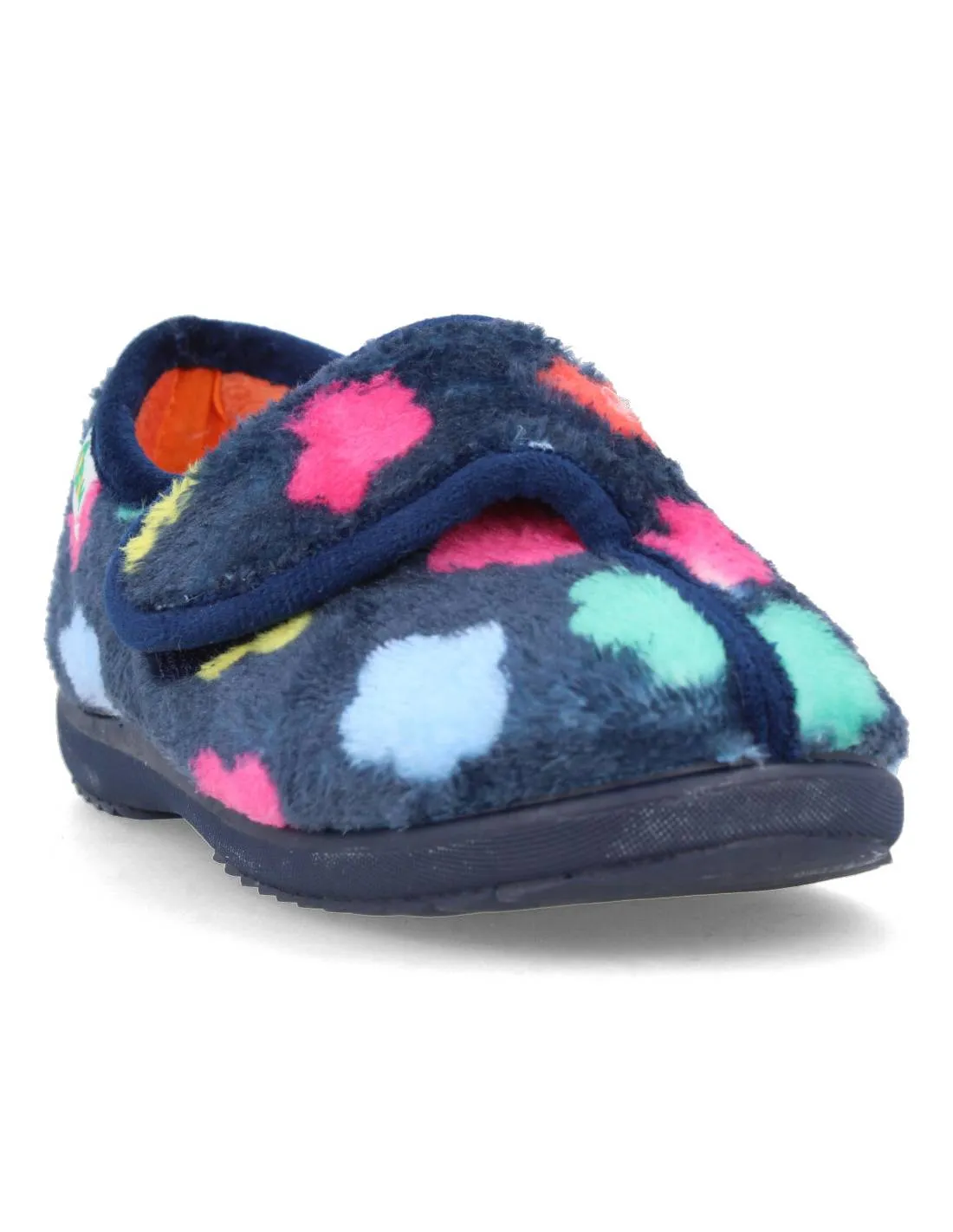 Cosdam - Zapatilla Casa Velcro Kids Nubes Marino