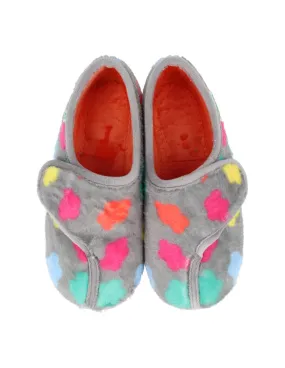 Cosdam - Zapatilla Casa Velcro Kids Nubes Niebla