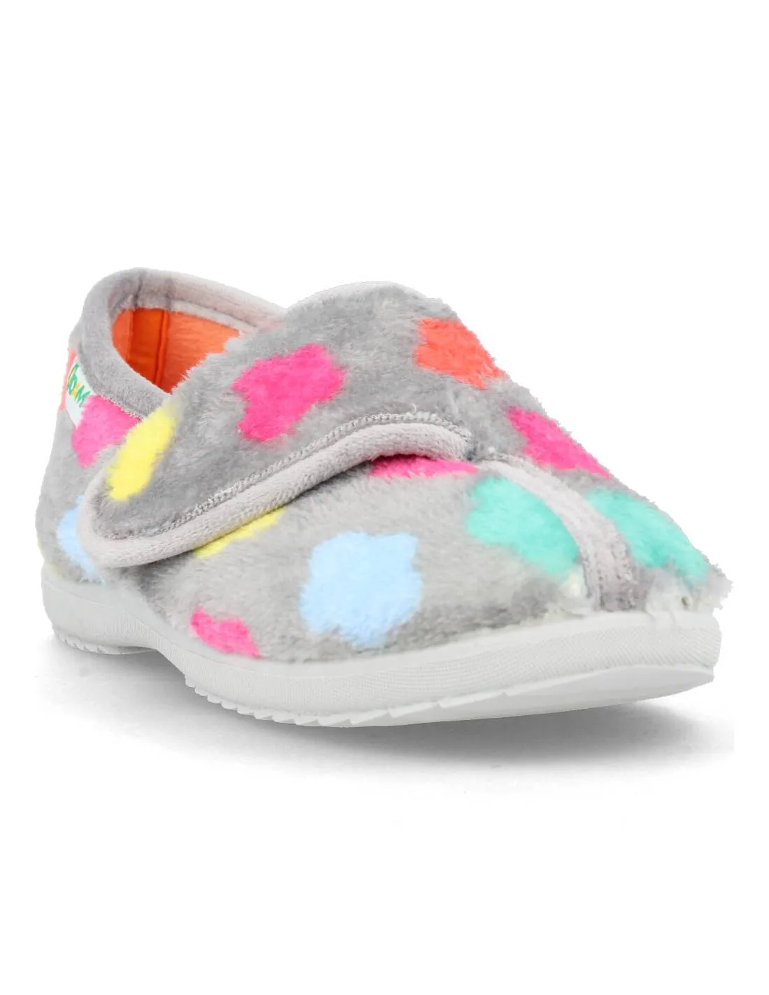 Cosdam - Zapatilla Casa Velcro Kids Nubes Niebla