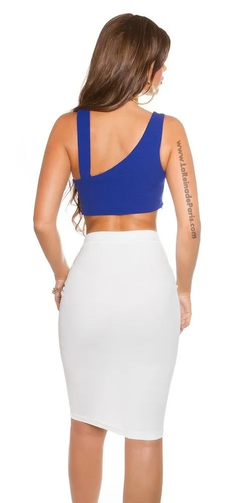 Crop top azul Ilonka