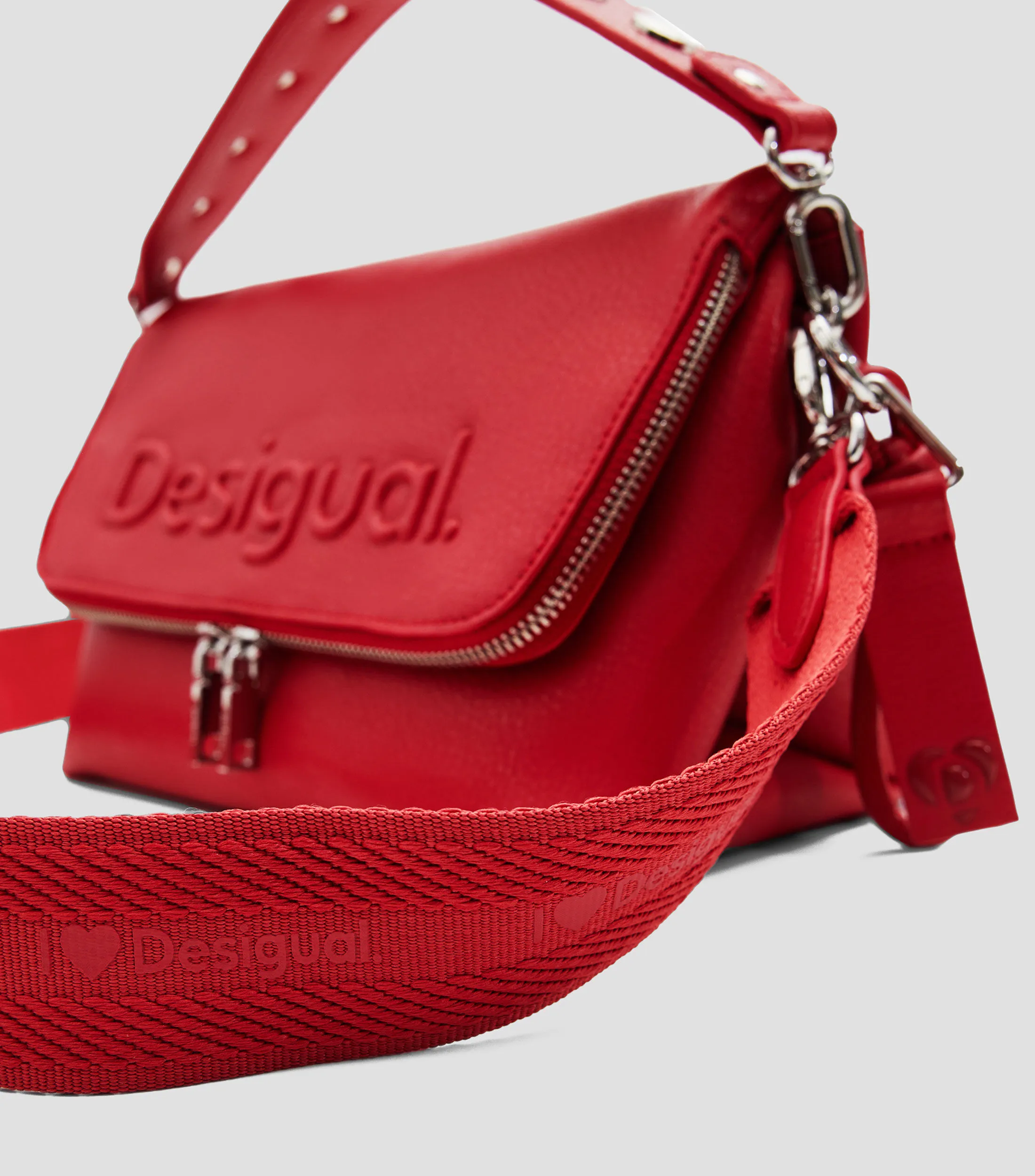 Desigual Bolso crossbody con logo Mujer