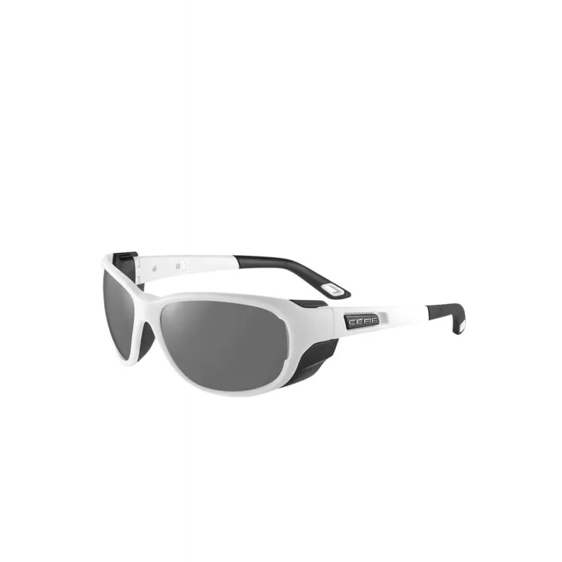 Gafas de sol Cébé Everest (Blanco Negro Mate Zona Marrón Plata Cat.4)