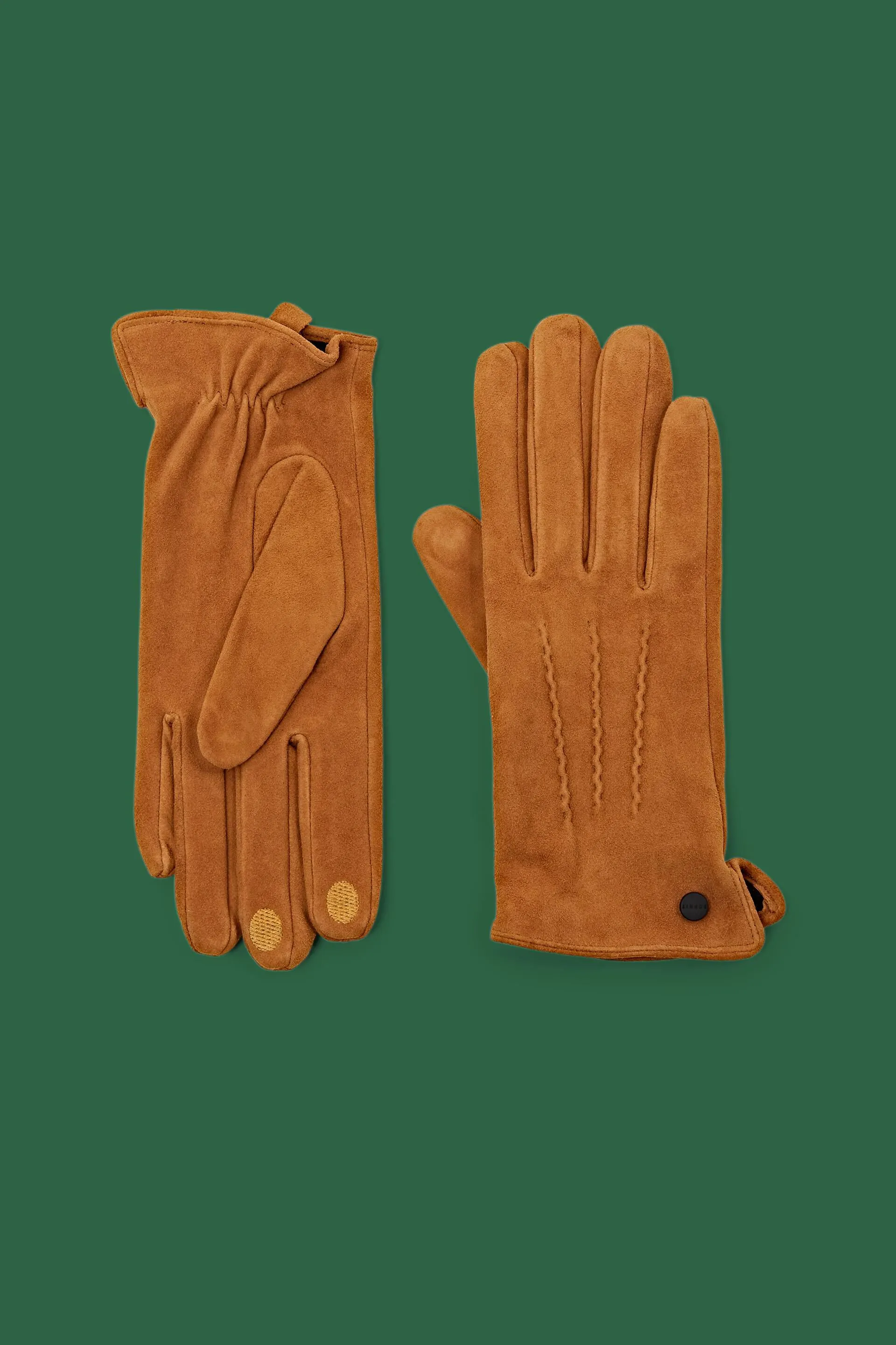 Guantes con punteras táctiles de ante