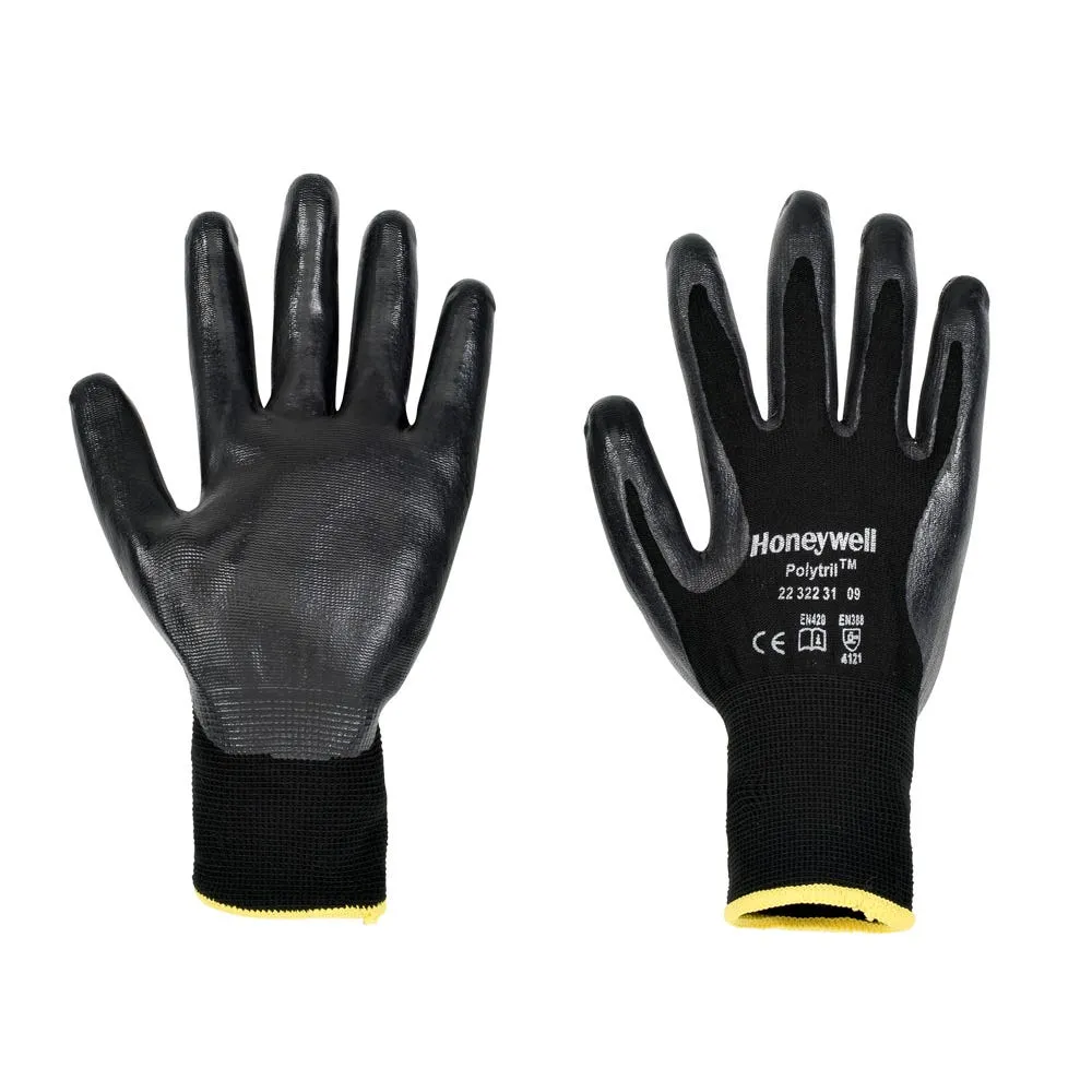 Guantes Polytril Black. Pack 10 pares.