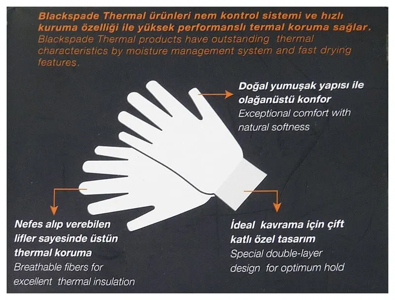 Guantes Térmicos Blackspade de Hombre 