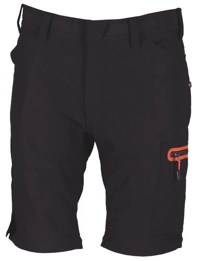 Herock Tornado, pantalón con pernera desmontable de cremallera, negro (cintura 38